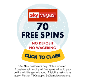 sky vegas 70 free spins no deposit